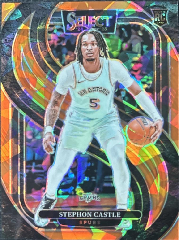 Stephon Castle [Orange Cracked Ice Prizm] #388 Prices | 2024