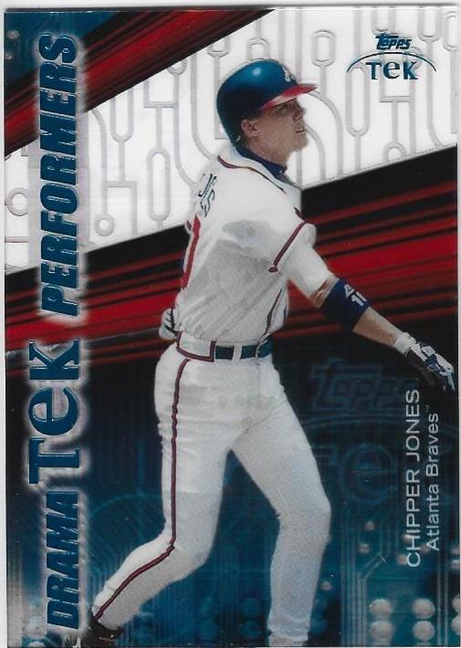 Chipper Jones #DP5 Baseball Cards 2000 Topps Tek Dramatek Performers