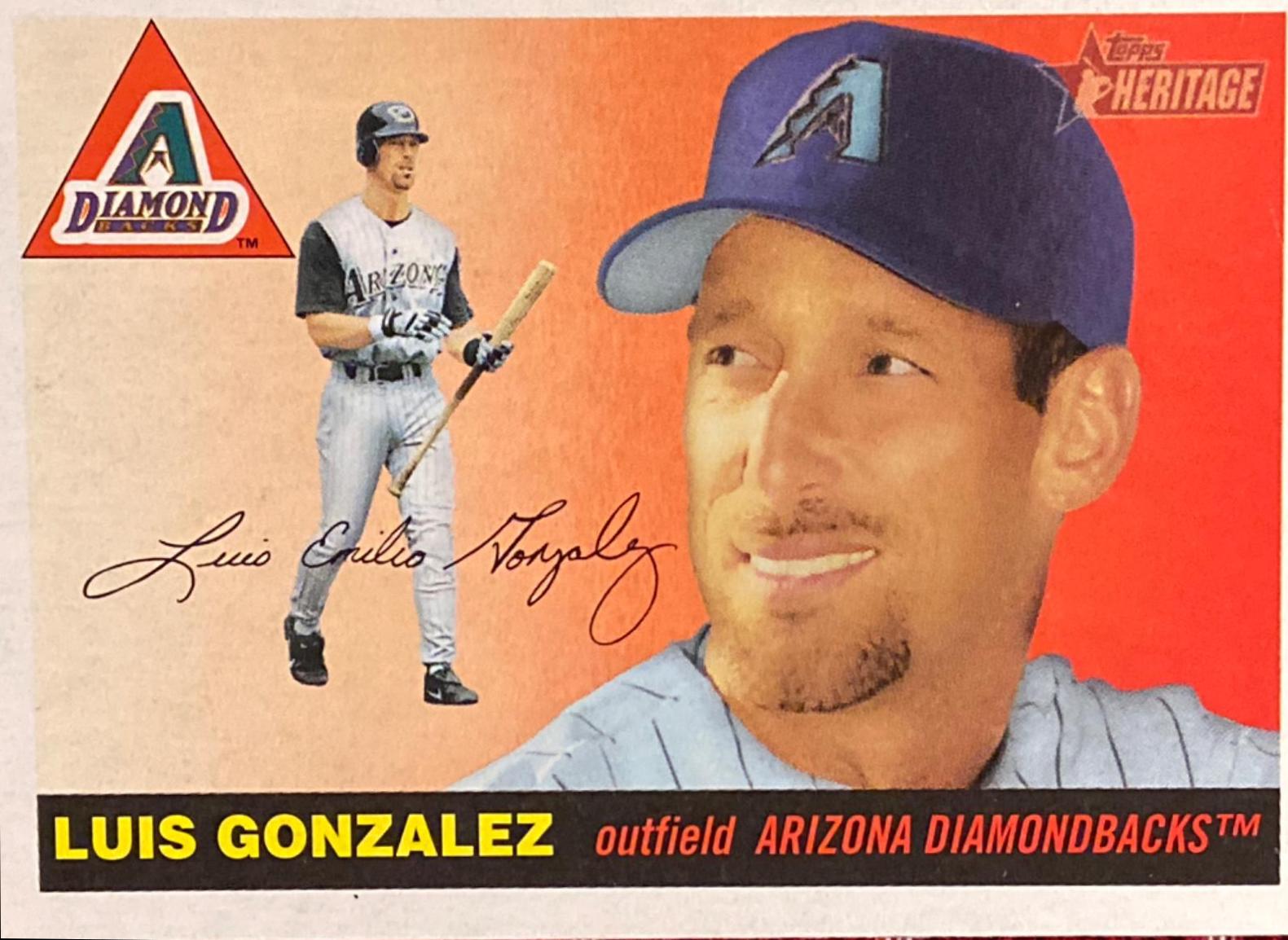 Luis Gonzalez #56 Baseball Cards 2004 Topps Heritage