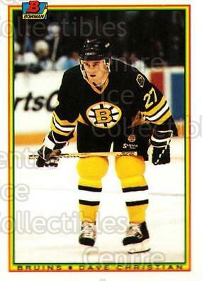 Dave Christian #40 Hockey Cards 1990 Bowman Tiffany