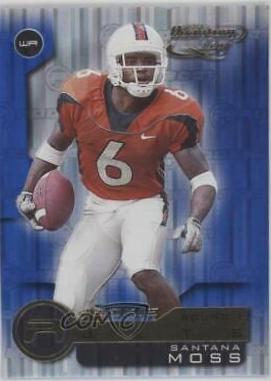 Santana Moss #224 2001 Quantum Leaf Football