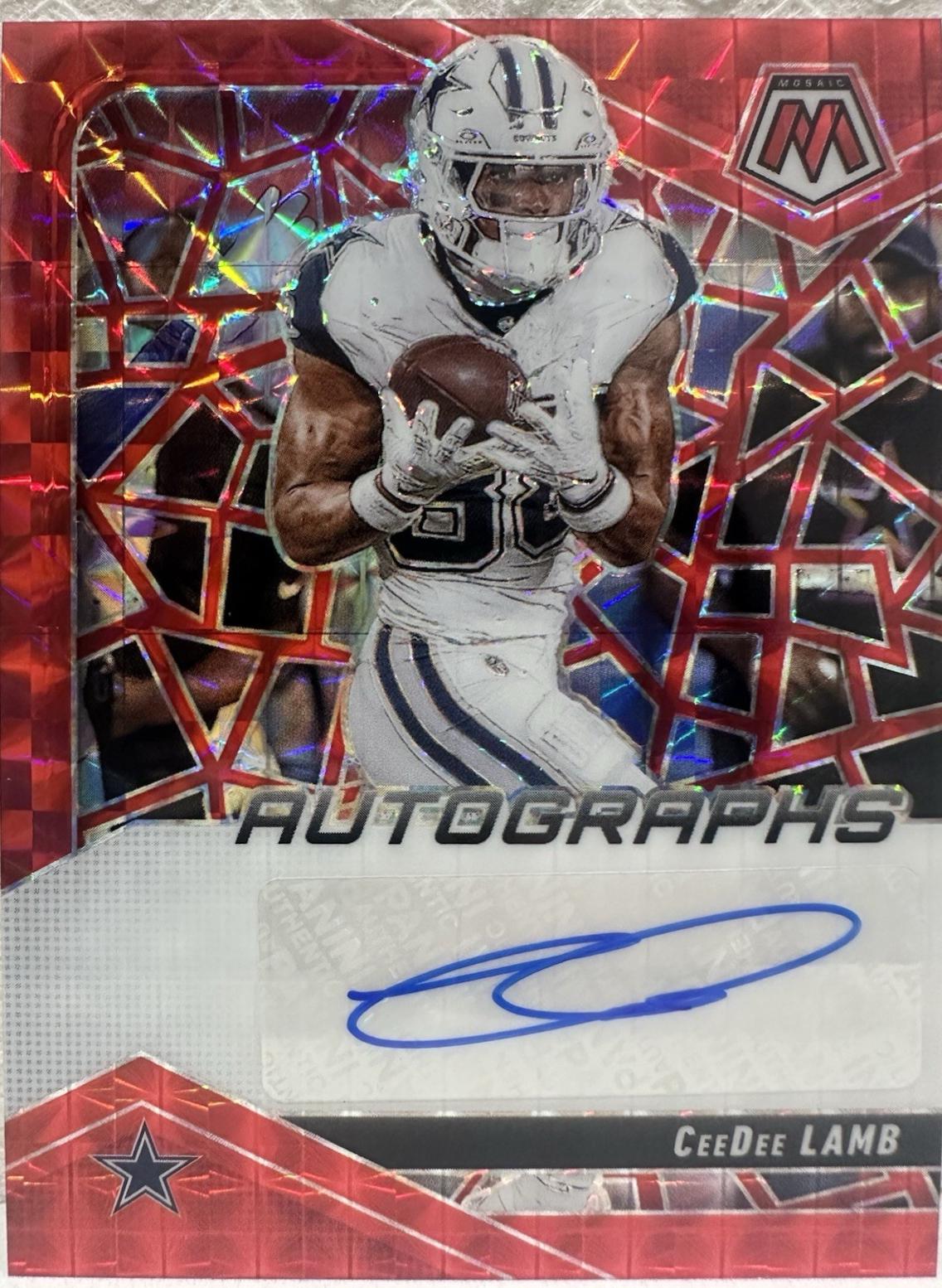 CeeDee Lamb [Red] #39 Prices | 2025 Panini Mosaic Autograph