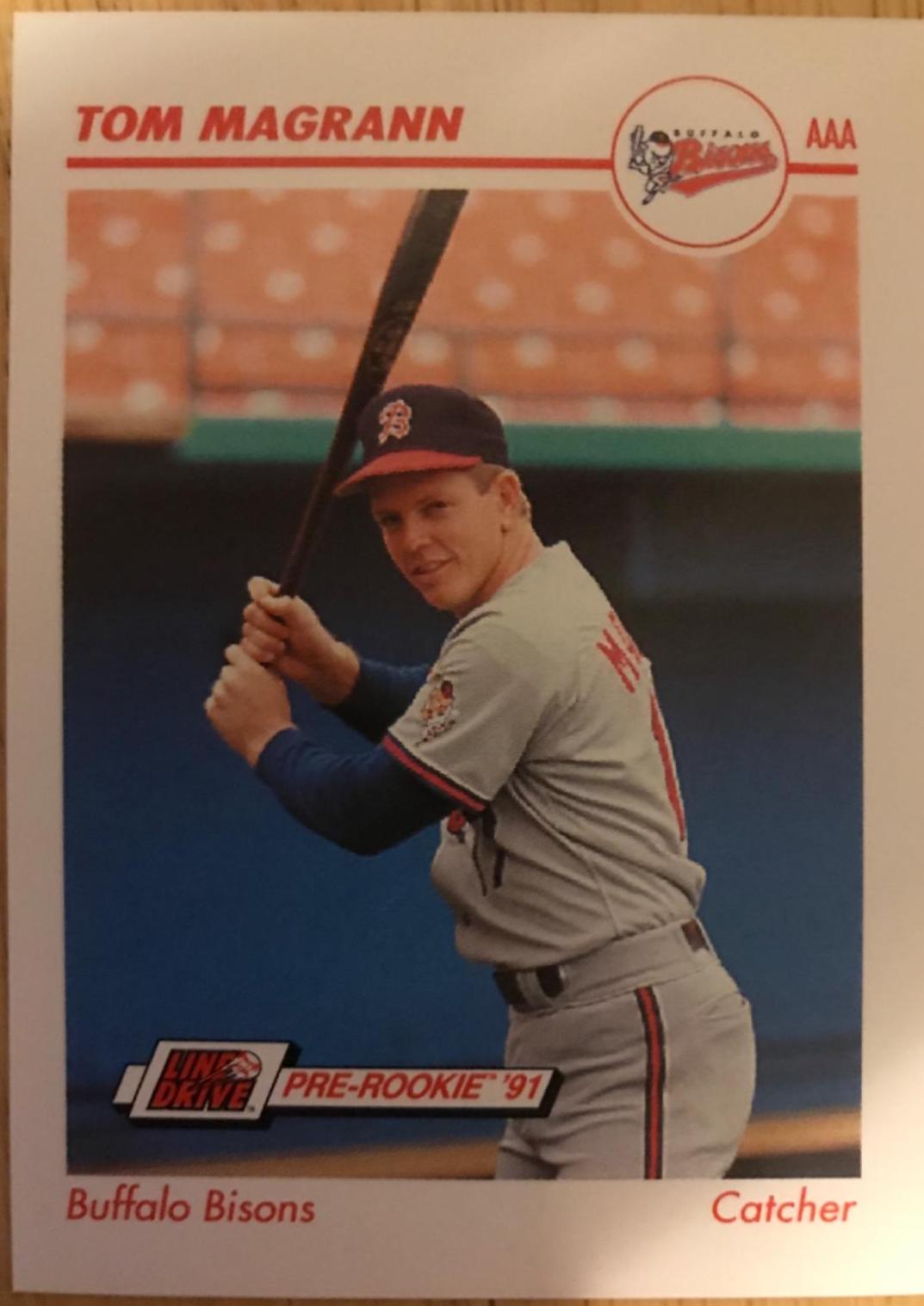 Tom Magrann #32 Baseball Cards 1991 Impel Line Drive