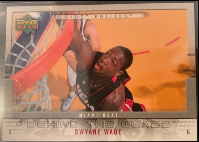 Dwayne Wade #BG-DW Basketball Cards 2007 Upper Deck First Edition Behind the Glass