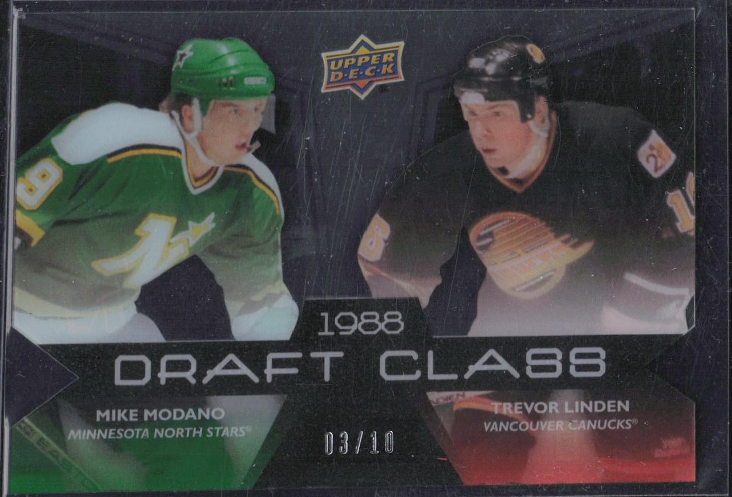 Mike Modano / Trevor Linden #DC-ML Hockey Cards 2011 Upper Deck Draft Class