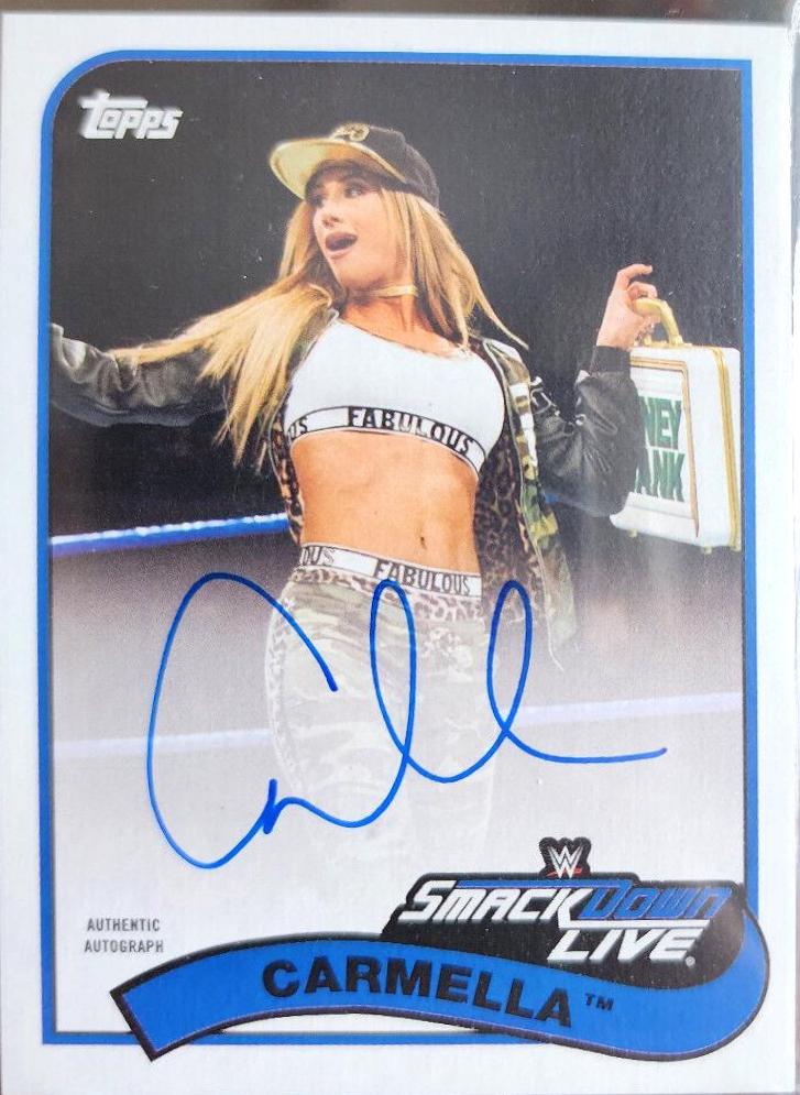 Carmella #A-CA Wrestling Cards 2018 Topps WWE Heritage Autographs