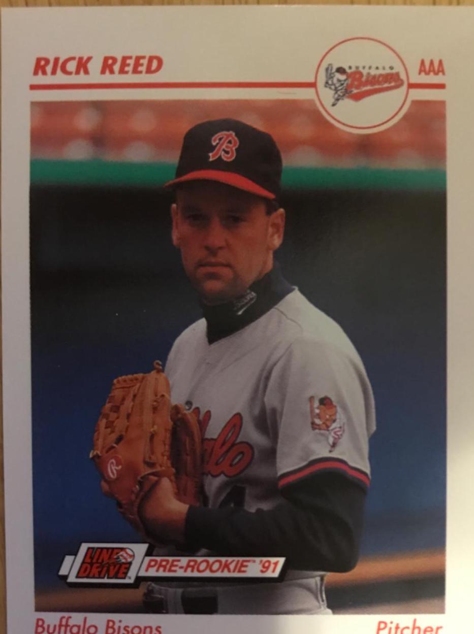 Rick Reed #42 Baseball Cards 1991 Impel Line Drive