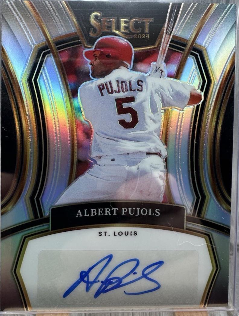 Albert Pujols #LEG-AP Baseball Cards 2024 Panini Select Legendary Signature