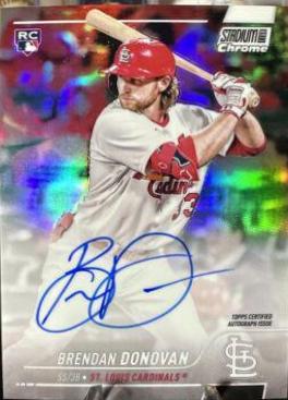 Brendan Donovan #SCCUA-BDO Baseball Cards 2022 Stadium Club Chrome Autographs