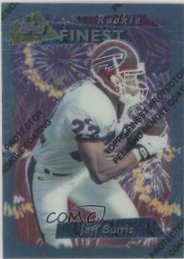 Jeff Burris #9 Football Cards 1995 Topps Finest