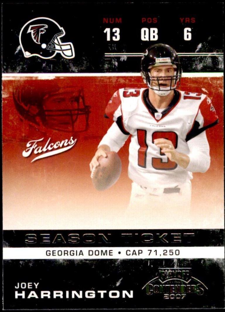 Joey Harrington #5 Football Cards 2007 Playoff Contenders