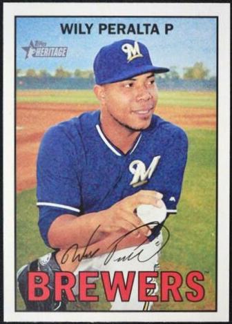 Wily Peralta #13 Baseball Cards 2016 Topps Heritage