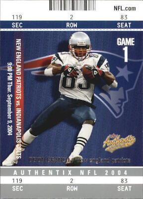Deion Branch #65 2004 Fleer Authentix Football