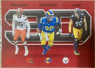 Myles Garrett, Aaron Donald, T.J. Watt