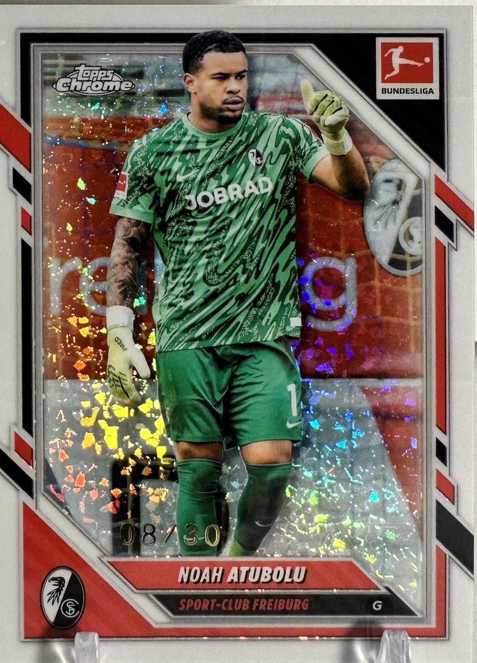 Noah Atubolu #29 2025 Topps Chrome Bundesliga Soccer