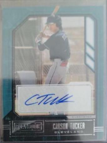 Carson Tucker #PA-CT Baseball Cards 2021 Panini Chronicles Playbook Autographs