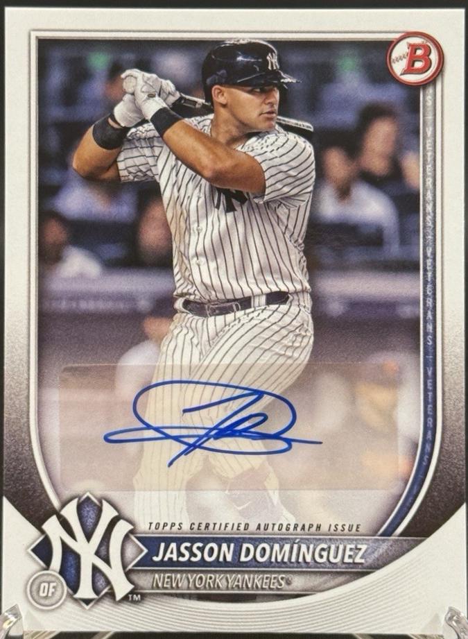 Jasson Dominguez #PRV-JD 2025 Bowman Rookie & Veteran Autograph Baseball