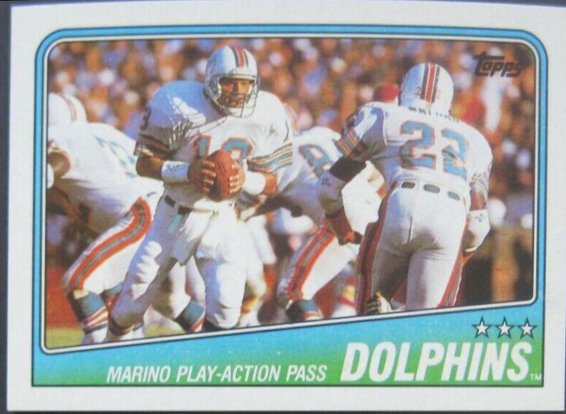 Miami Dolphins #189 Football Cards 1988 Topps
