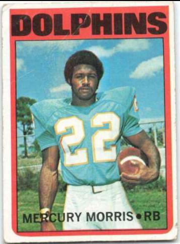 Mercury Morris #331 Football Cards 1972 Topps