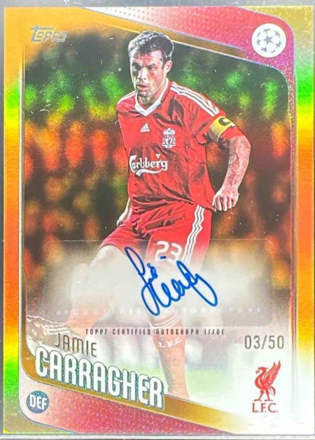 Jamie Carragher [Gold Foil] #BA-JC
