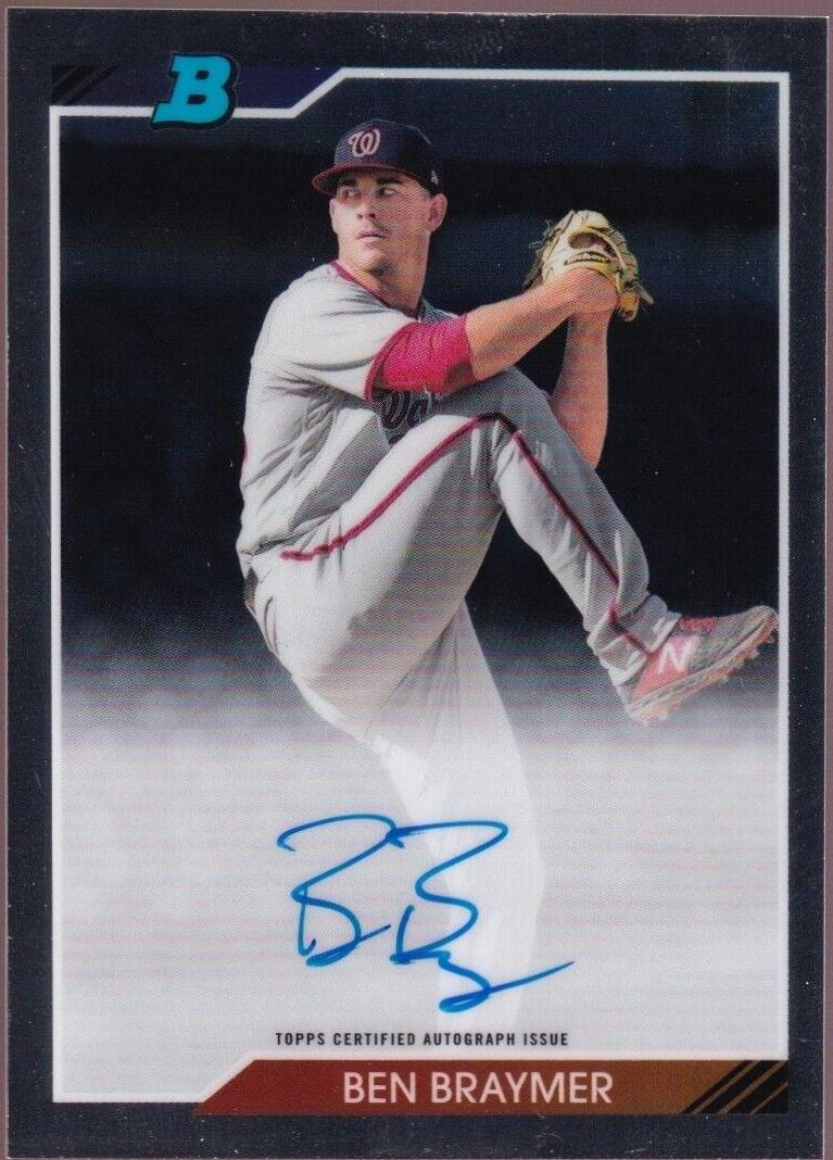 Ben Braymer #BB Baseball Cards 2020 Bowman Heritage Chrome Autographs