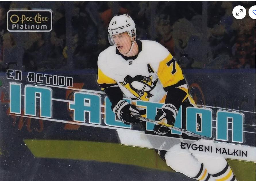 Evgeni Malkin #IA-5 Hockey Cards 2018 O-Pee-Chee Platinum In Action