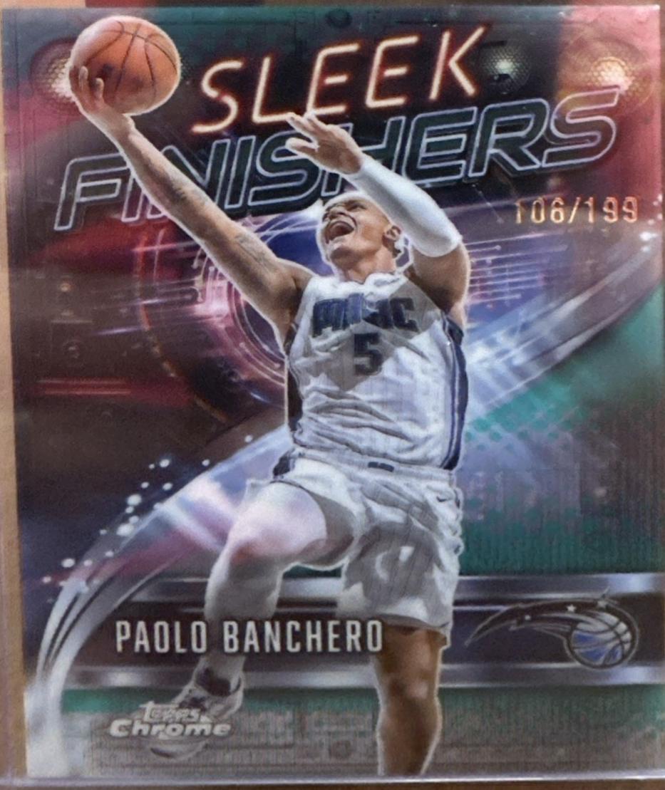 2025 Topps Chrome Sleek Finishers Paolo Banchero #SF-3 card