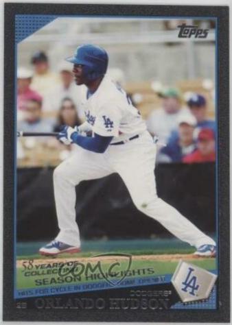 Orlando Hudson #UH109 Baseball Cards 2009 Topps Updates & Highlights