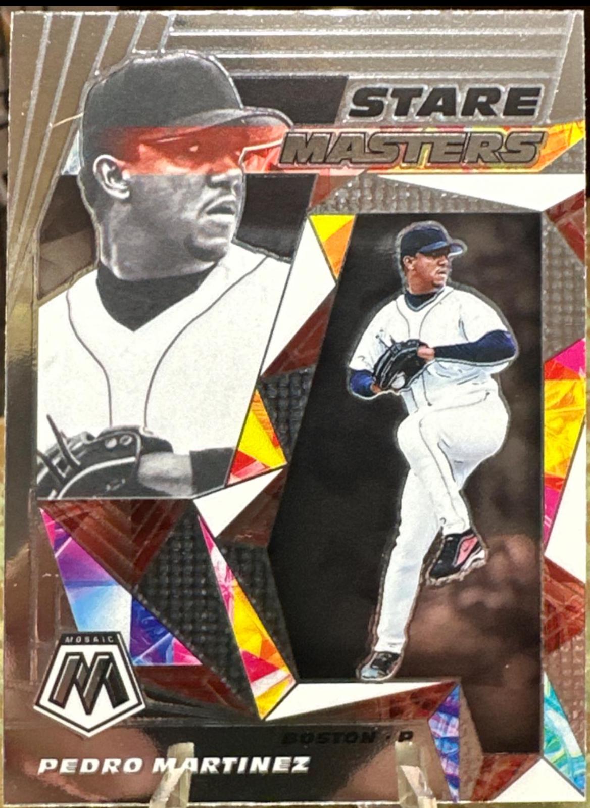 Pedro Martinez #SM12 Baseball Cards 2021 Panini Mosaic Stare Masters