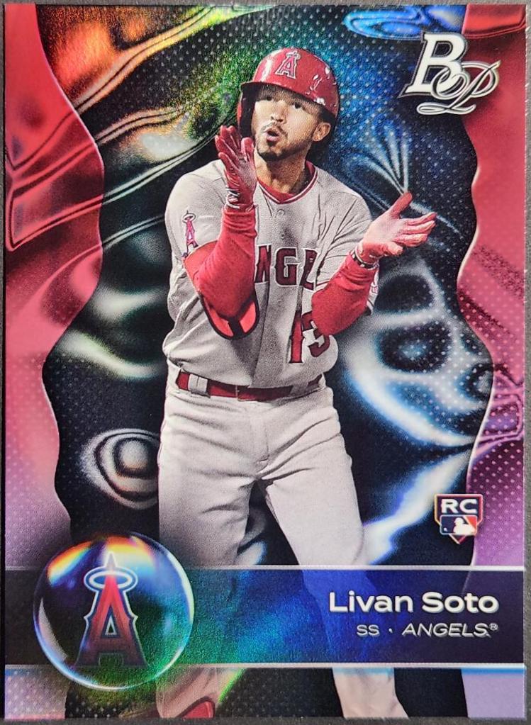 Livan Soto #22 Baseball Cards 2023 Bowman Platinum
