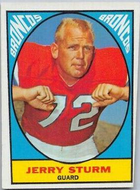 Jerry Sturm #39 Football Cards 1967 Topps