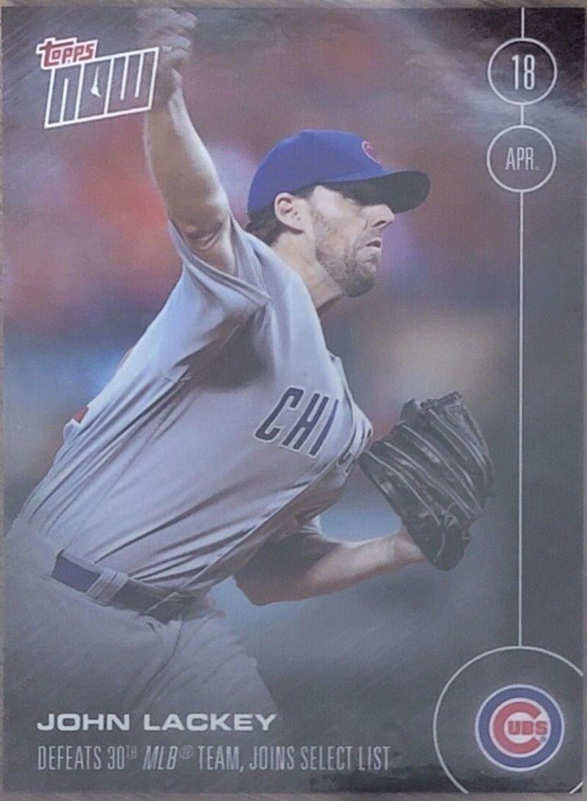 John Lackey #26 Baseball Cards 2016 Topps Now