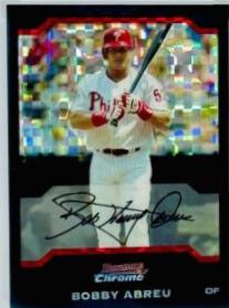 Bobby Abreu #143 Baseball Cards 2004 Bowman Chrome