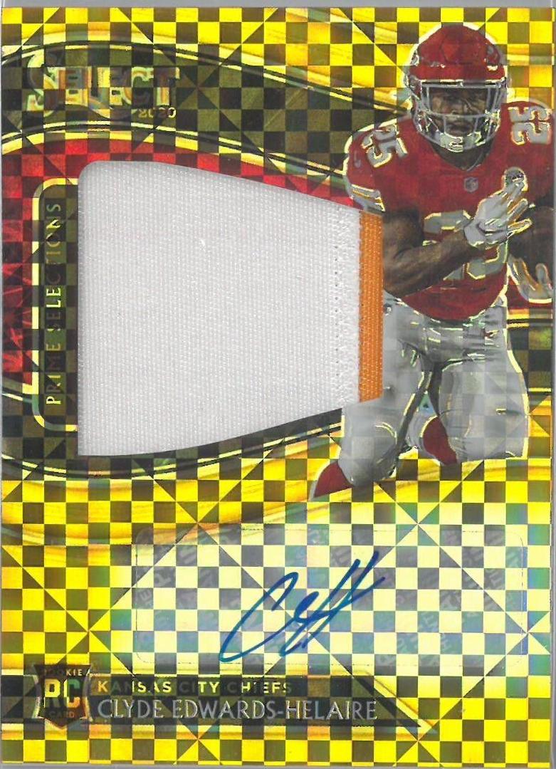 Clyde Edwards-Helaire [Gold Prizm Jersey Number]