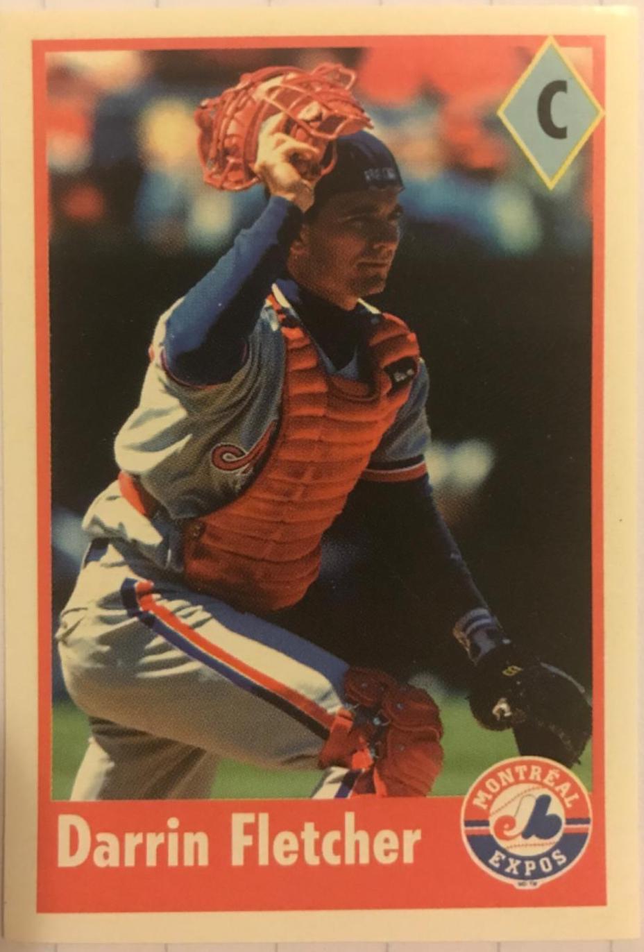 Darrin Fletcher #22 Baseball Cards 1995 Fleer Panini Stickers