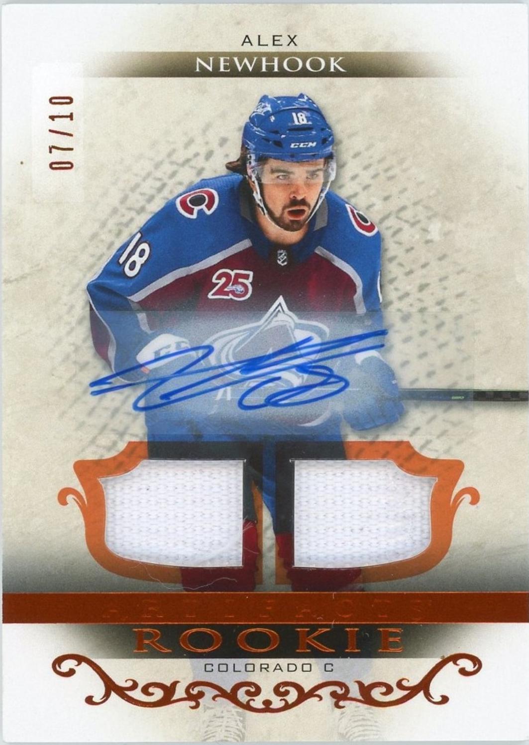 Alex Newhook [Material Autograph Orange] #169