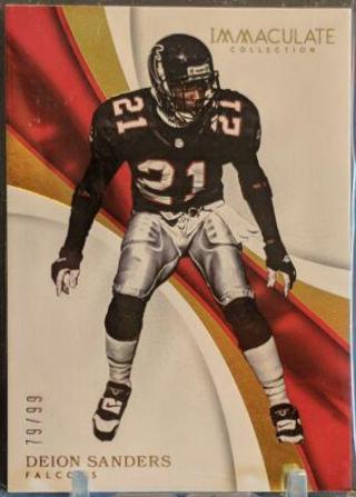 Deion Sanders #6 Football Cards 2017 Panini Immaculate Collection