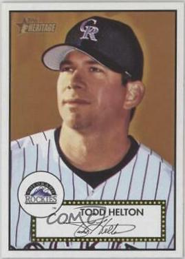 Todd Helton #7 Baseball Cards 2001 Topps Heritage
