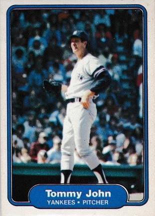 Tommy John #40 Baseball Cards 1982 Fleer