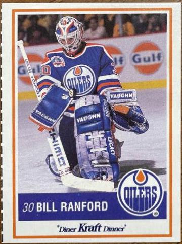 Bill Ranford #45 Hockey Cards 1990 Kraft