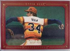 Nolan Ryan [Framed Red] #102 Baseball Cards 2008 Upper Deck Masterpieces Prices