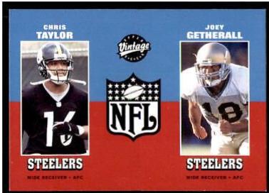 Chris Taylor, Joey Getherall #271 Football Cards 2001 Upper Deck Vintage