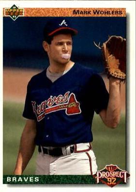 Mark Wohlers #56 Baseball Cards 1992 Upper Deck