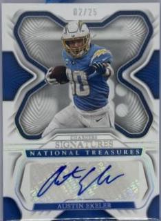 Austin Ekeler #SIG-AEK Football Cards 2022 Panini National Treasures Signatures