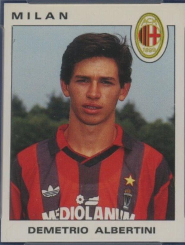 Demetrio Albertini #225 Soccer Cards 1991 Panini Calciatori