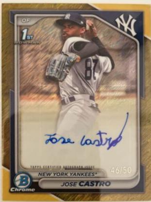 Jose Castro [Shimmer Gold Refractor] #CPA-JCO