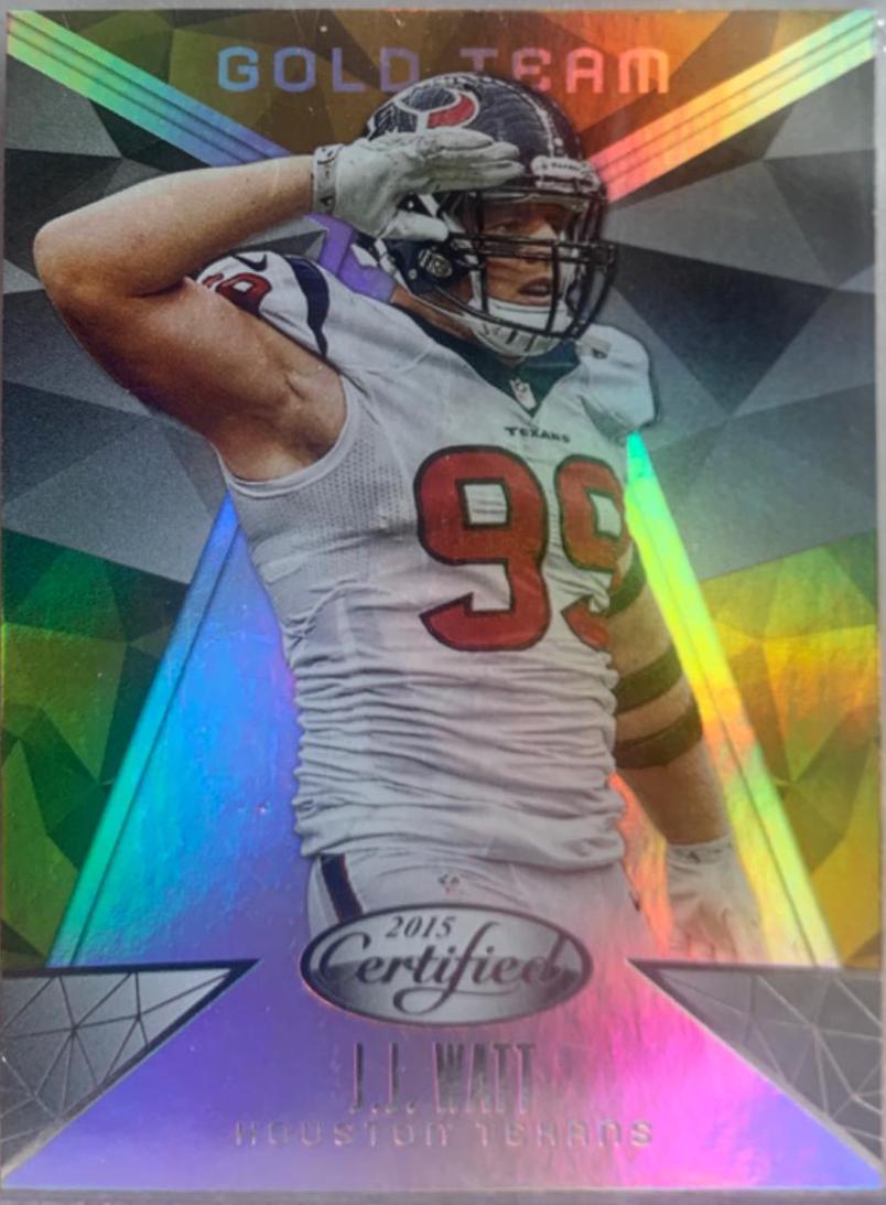J.J.Watt #GT10 Football Cards 2015 Panini Certified Gold Team