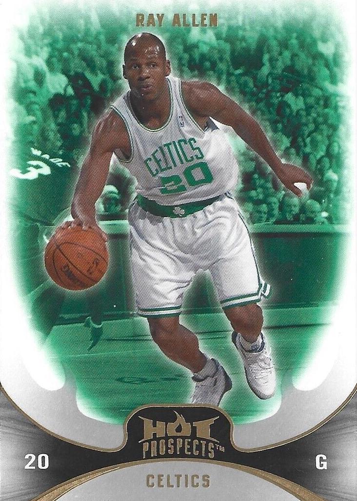Ray Allen #2 Basketball Cards 2008 Fleer Hot Prospects
