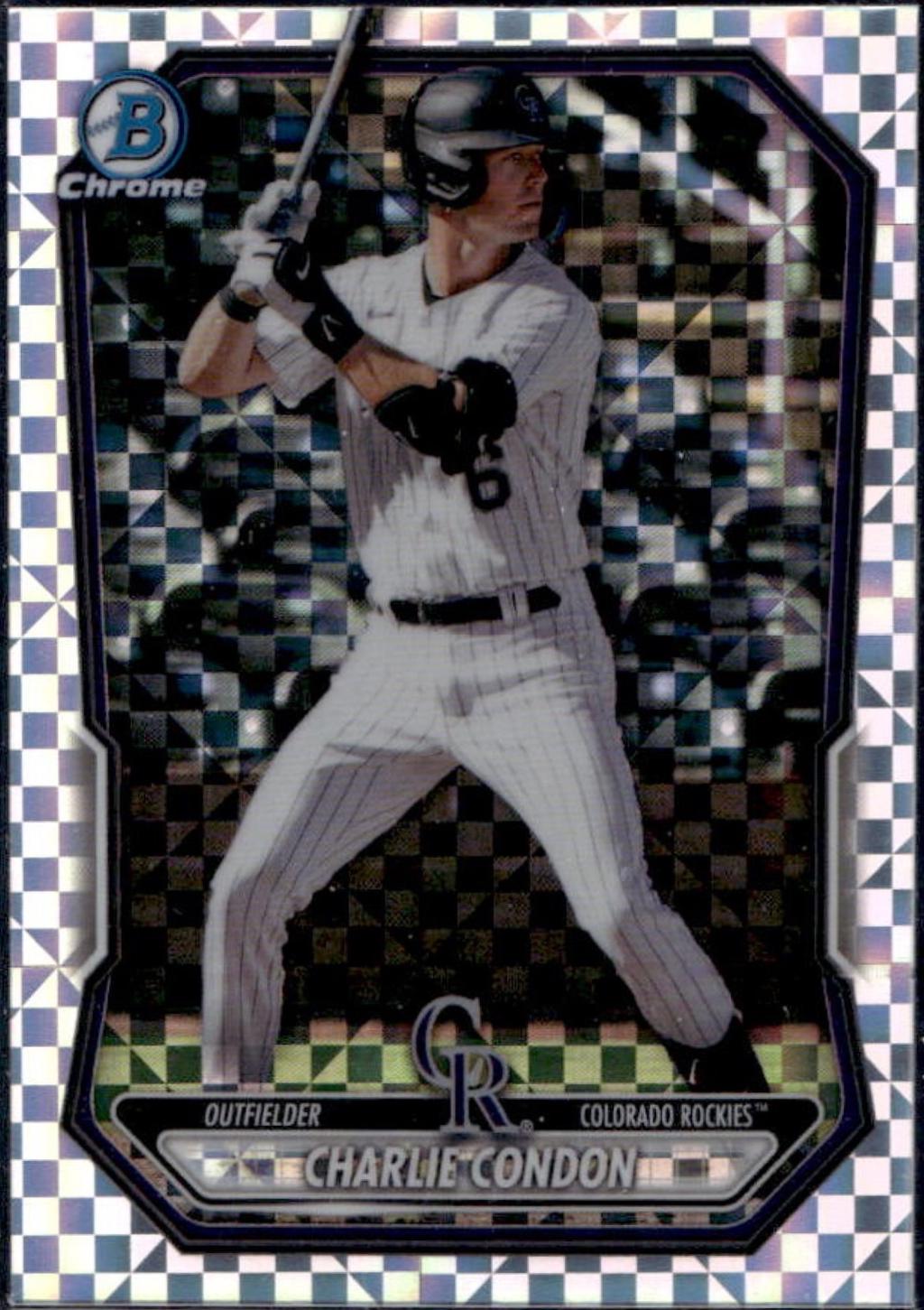 2026 Bowman Chrome Prospect Charlie Condon [Aqua X-Fractor Refractor] #BCP-46 card
