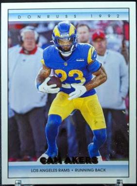 Cam Akers #22 Football Cards 2022 Panini Donruss Retro 1992